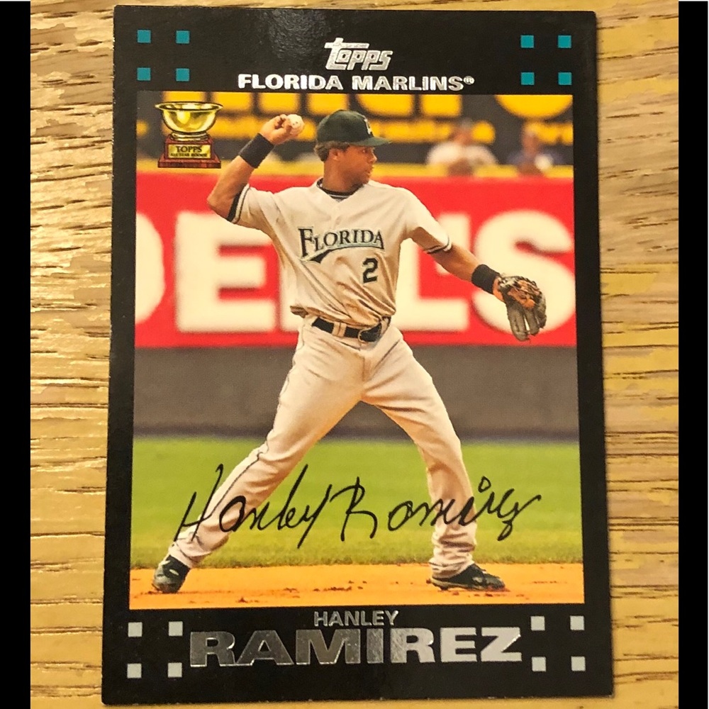 2007 Topps Hanley Ramirez Marlins Signed B-Card